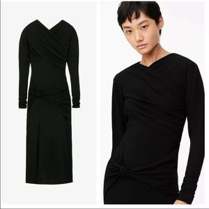 NWT ZARA LIMITED EDITION DRAPED LONG SLEEVE DRESS